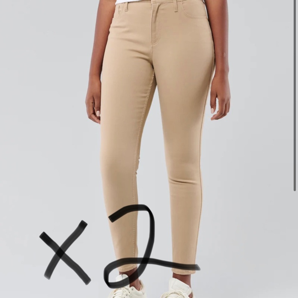 Khaki skinny jeans (x2)